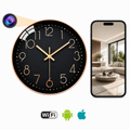 Wi‑Fi 1080p Clock Camera with Motion Detection & Live View - Black