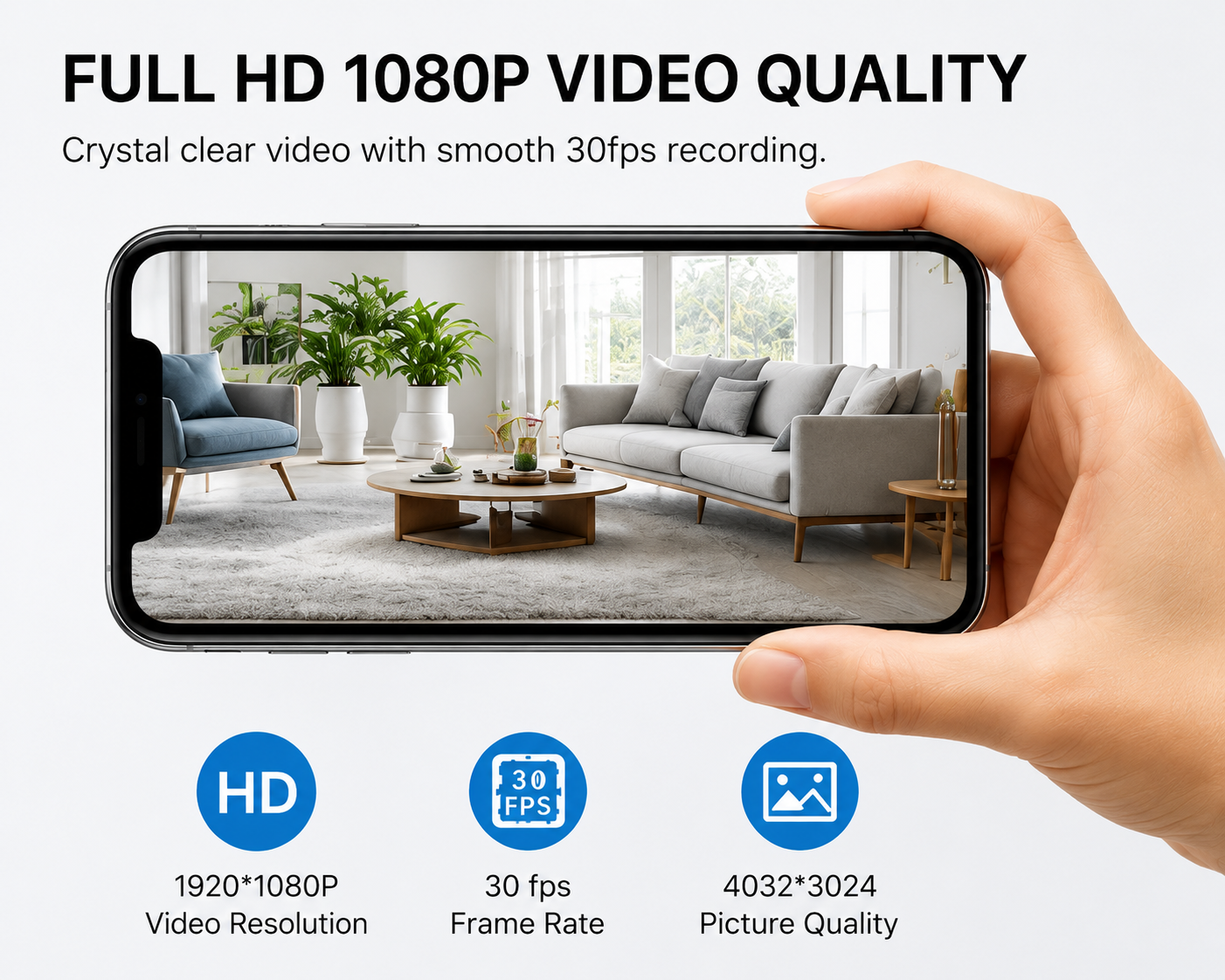 WiFi Security Camera Alarm Clock – Full HD 1080P Remote Monitoring Camera