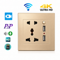 WiFi Security Camera Wall Socket & Switch – Full HD 1080P Remote Monitoring