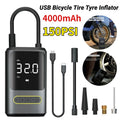 ATJ-8466 Portable Tyre Inflator – 150PSI Cordless Car Air Compressor with LED & Power Bank