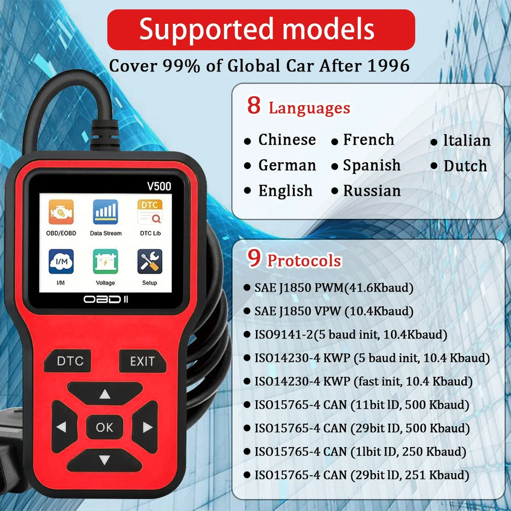 2026 Universal OBD2 Scanner – Professional Engine Code Reader