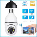 360° WiFi Light Bulb Security Camera with HD Night Vision