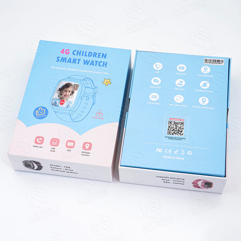 Kids 4G GPS Smart Watch with SIM Card, SOS, Video Call & Location Tracking