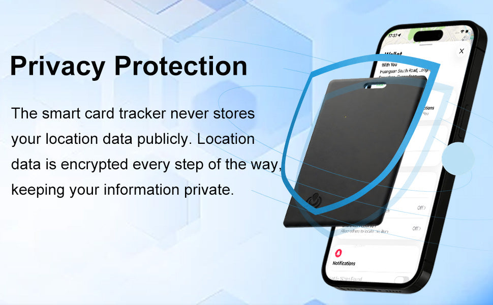 WESOLVET Smart Wallet Tracker Card – Apple Find My & Google Find Hub GPS Locator