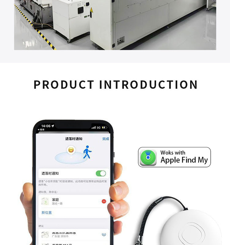 WESOLVET 4-Pack Smart Tracker Tags – Apple Find My GPS Locator IP67 Waterproof