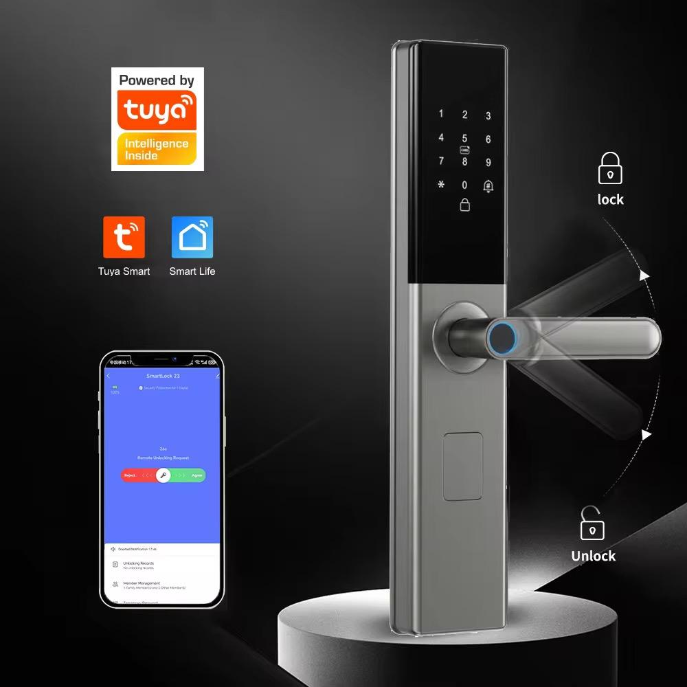Z21 Tuya Smart Fingerprint Door Lock – WiFi 6068 Digital Keyless Smart Lock
