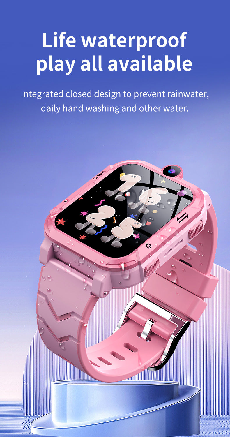 Kids 4G GPS Smart Watch with SIM Card, SOS, Video Call & Location Tracking