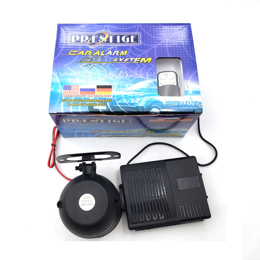 Prestige Car Alarm with Cut Off – 12V Anti-Theft Alarm, Immobilizer & Remote Starter