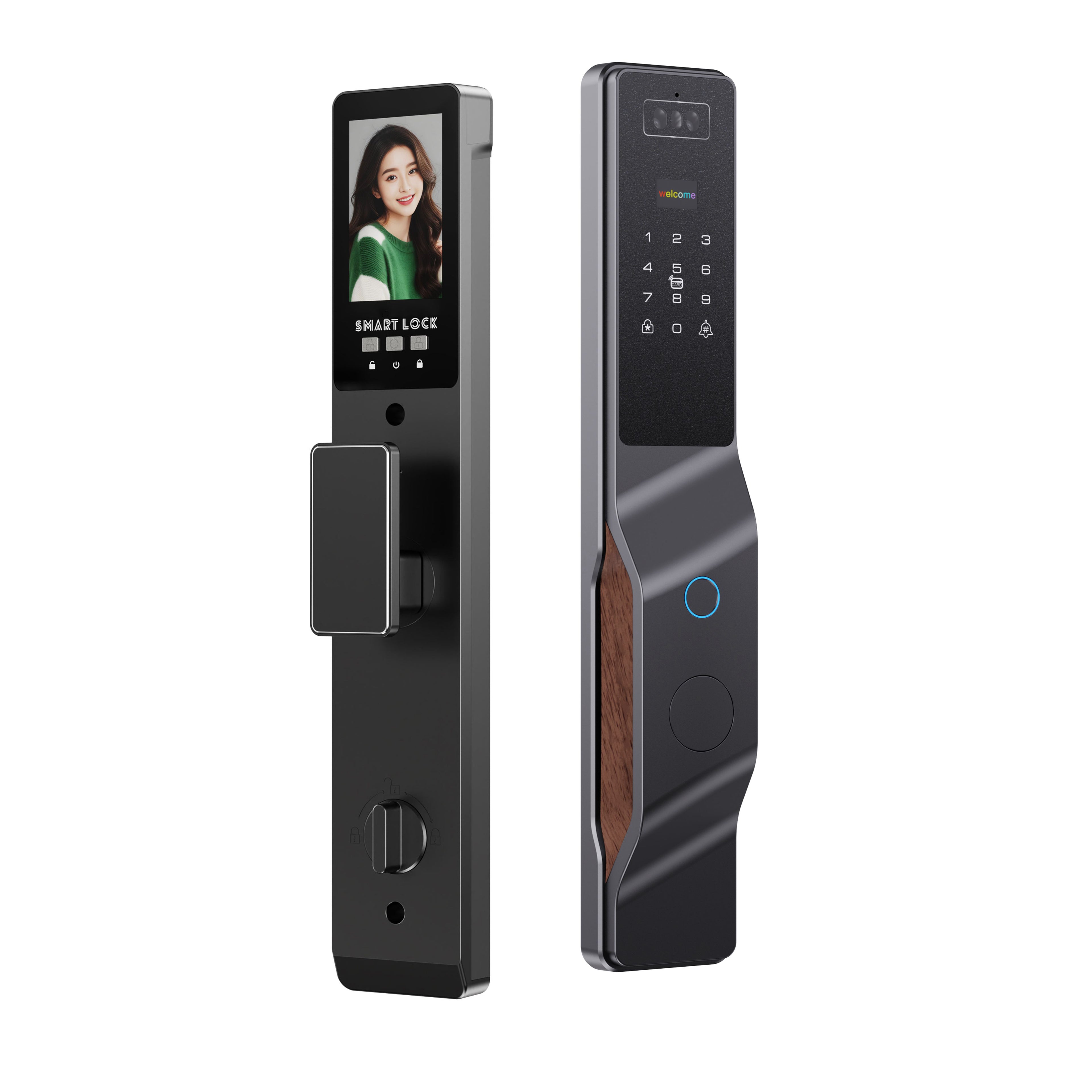 XFK50 Smart Door Lock – WiFi Fingerprint, Face Recognition, Password & Card
