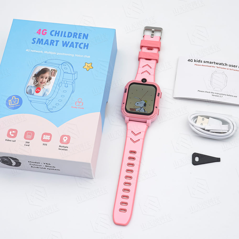 Kids 4G GPS Smart Watch with SIM Card, SOS, Video Call & Location Tracking