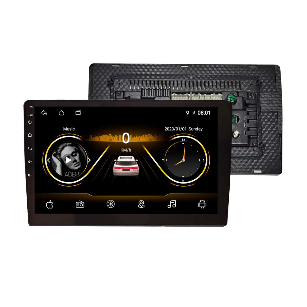 9/10 Inch Android Car Stereo with Wireless Apple CarPlay & Android Auto – IPS QLED Touchscreen GPS Navigation, Bluetooth, WiFi & 4G Double DIN Multimedia Player