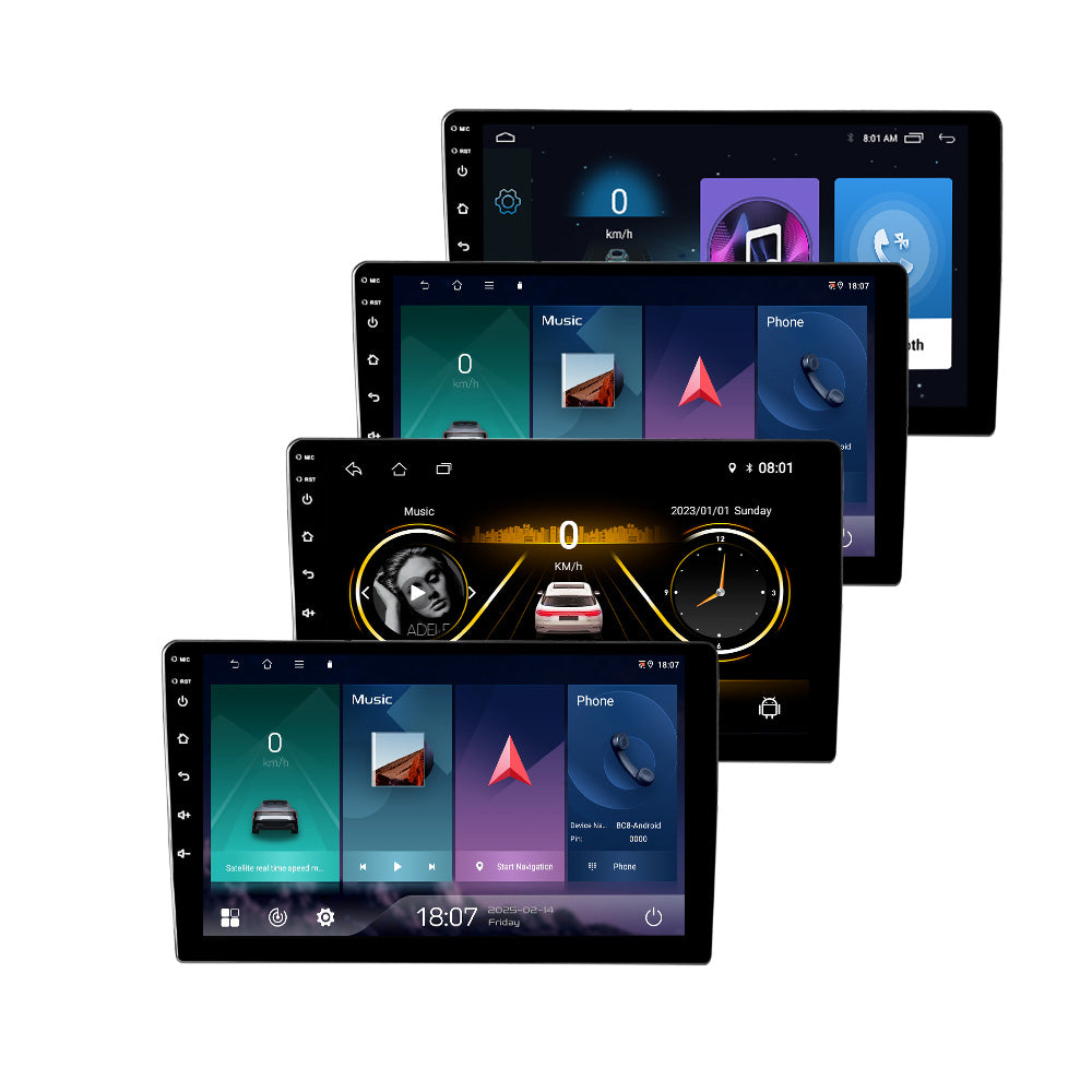 9/10 Inch Android Car Stereo with Wireless Apple CarPlay & Android Auto – IPS QLED Touchscreen GPS Navigation, Bluetooth, WiFi & 4G Double DIN Multimedia Player