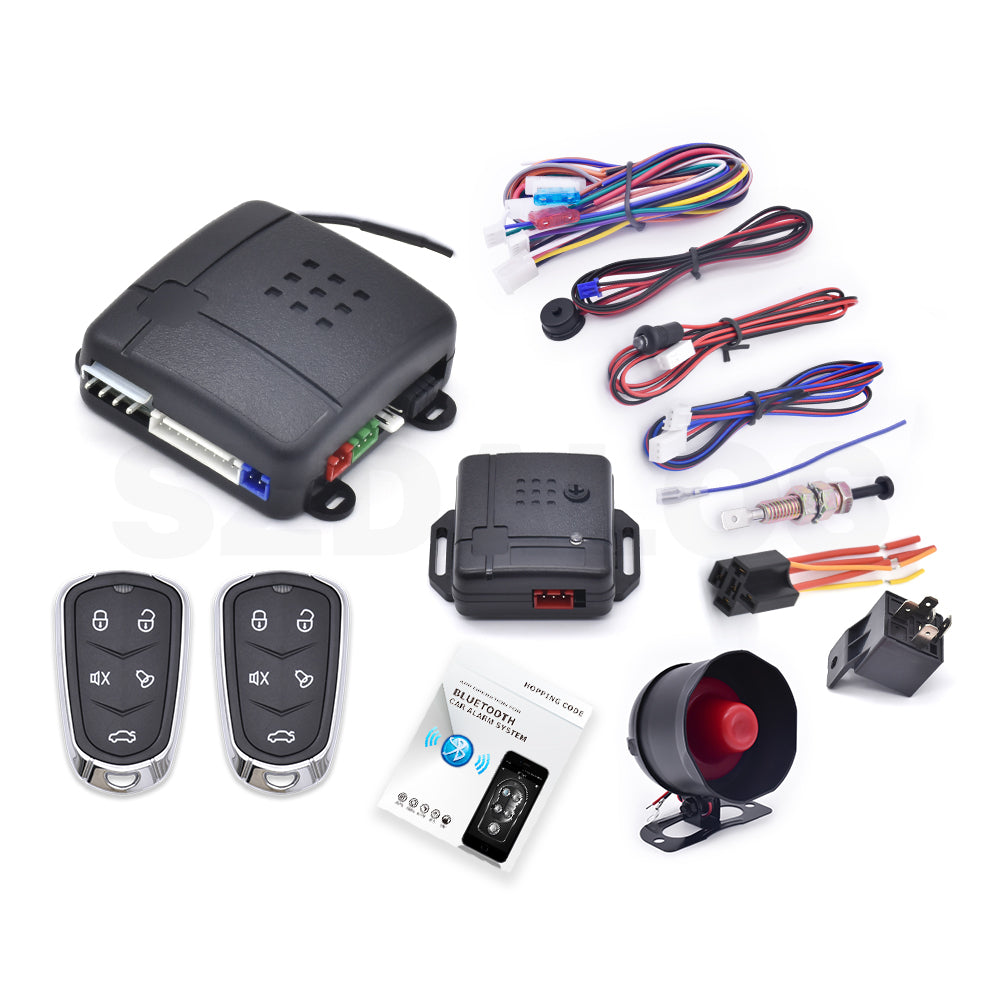 BT Car Alarm System – Bluetooth App Control, Keyless Entry & Central Locking