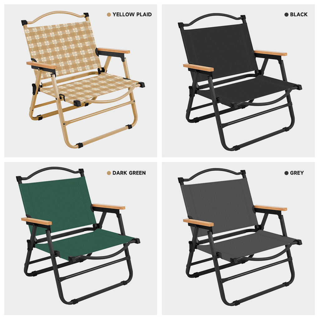 DF-KMT Folding Camping Chair – Portable Carbon Steel Outdoor Chair with Oxford Fabric