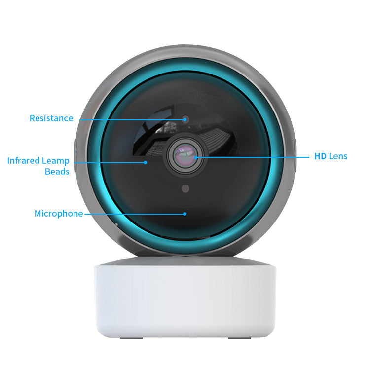 Smart WiFi Security Camera – Tuya 360° PTZ, 5MP Night Vision & Two-Way Audio