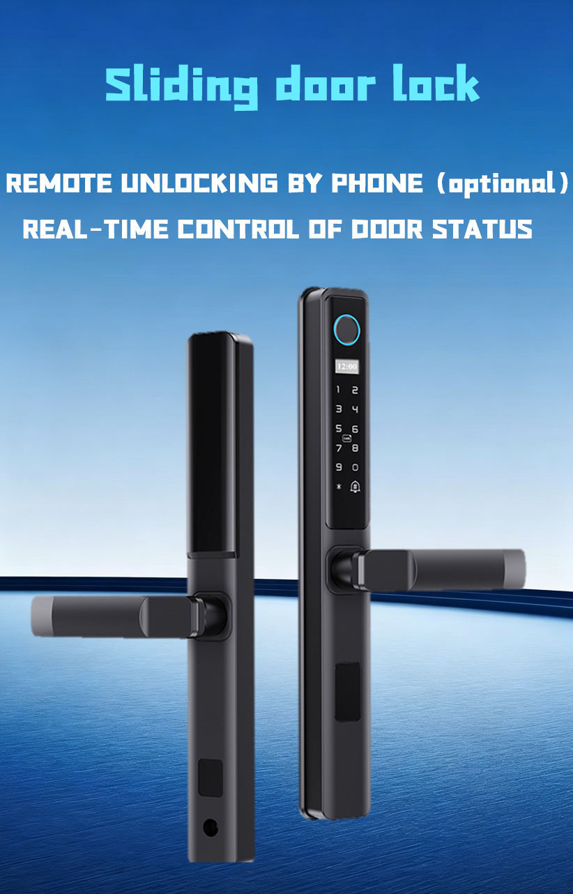 D02 Smart Door Lock – Tuya WiFi Fingerprint, Password, Card & Key Keyless Entry