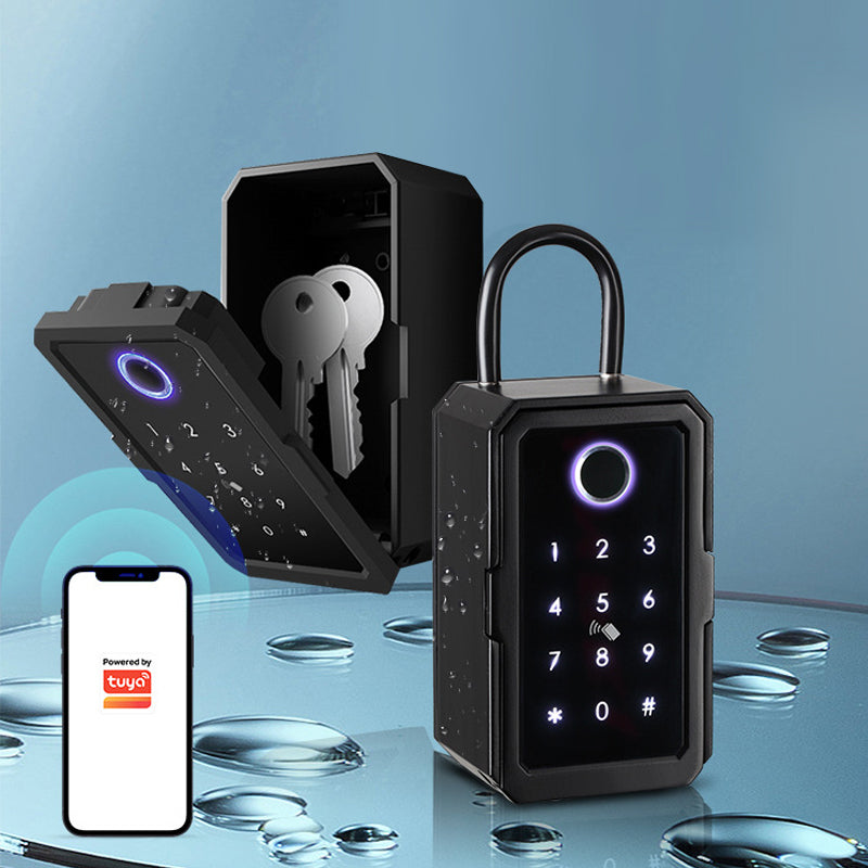 K3F Smart Key Lock Box – Tuya WiFi Fingerprint, Password & Card Key Storage