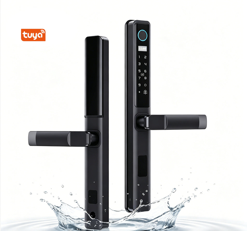 D02 Smart Door Lock – Tuya WiFi Fingerprint, Password, Card & Key Keyless Entry