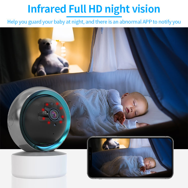 Smart WiFi Security Camera – Tuya 360° PTZ, 5MP Night Vision & Two-Way Audio