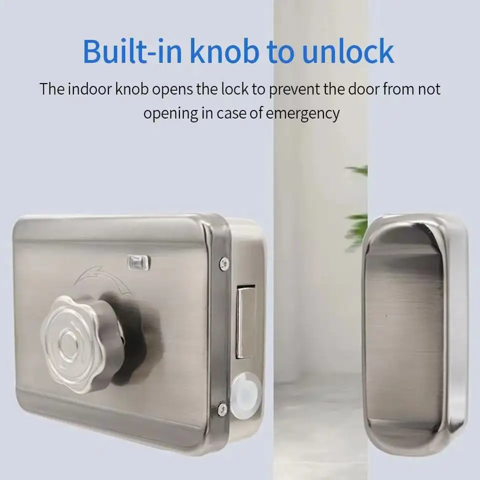 X1Pro Tuya Smart Fingerprint Door Lock – WiFi & Bluetooth Rim Lock for Gates