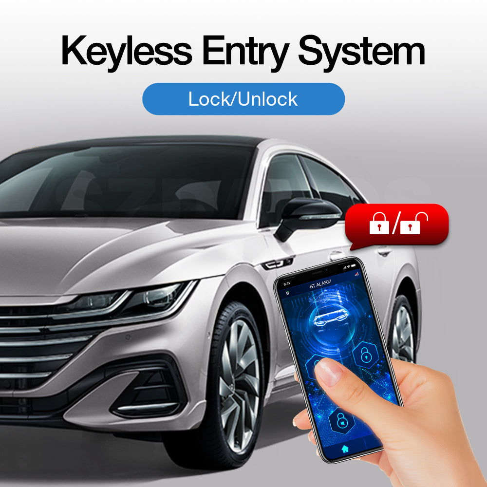BT Car Alarm System – Bluetooth App Control, Keyless Entry & Central Locking