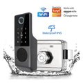 X1Pro Tuya Smart Fingerprint Door Lock – WiFi & Bluetooth Rim Lock for Gates