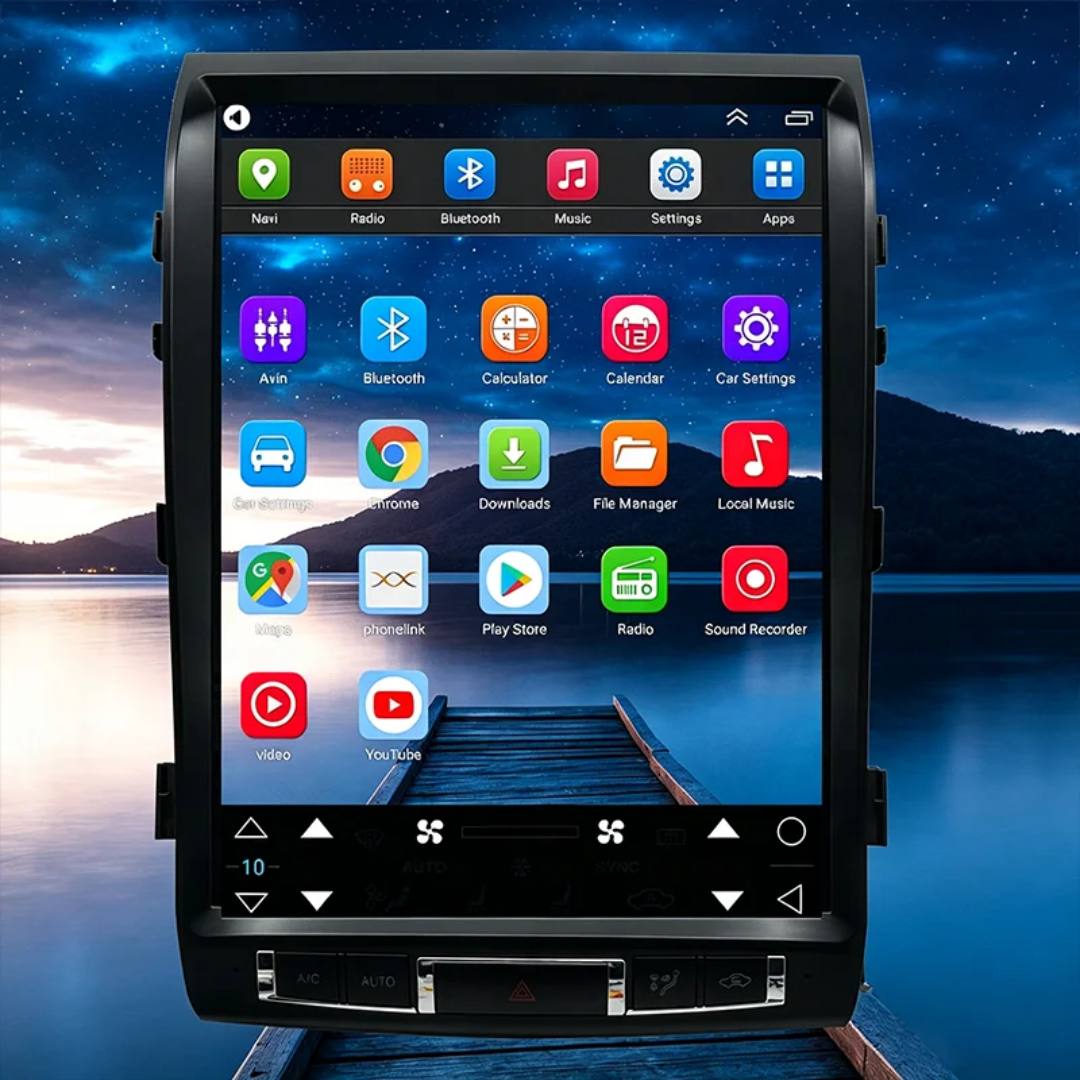 🚗 15.1" Android 13 Vertical Car Stereo for Toyota Land Cruiser 2008–2015
