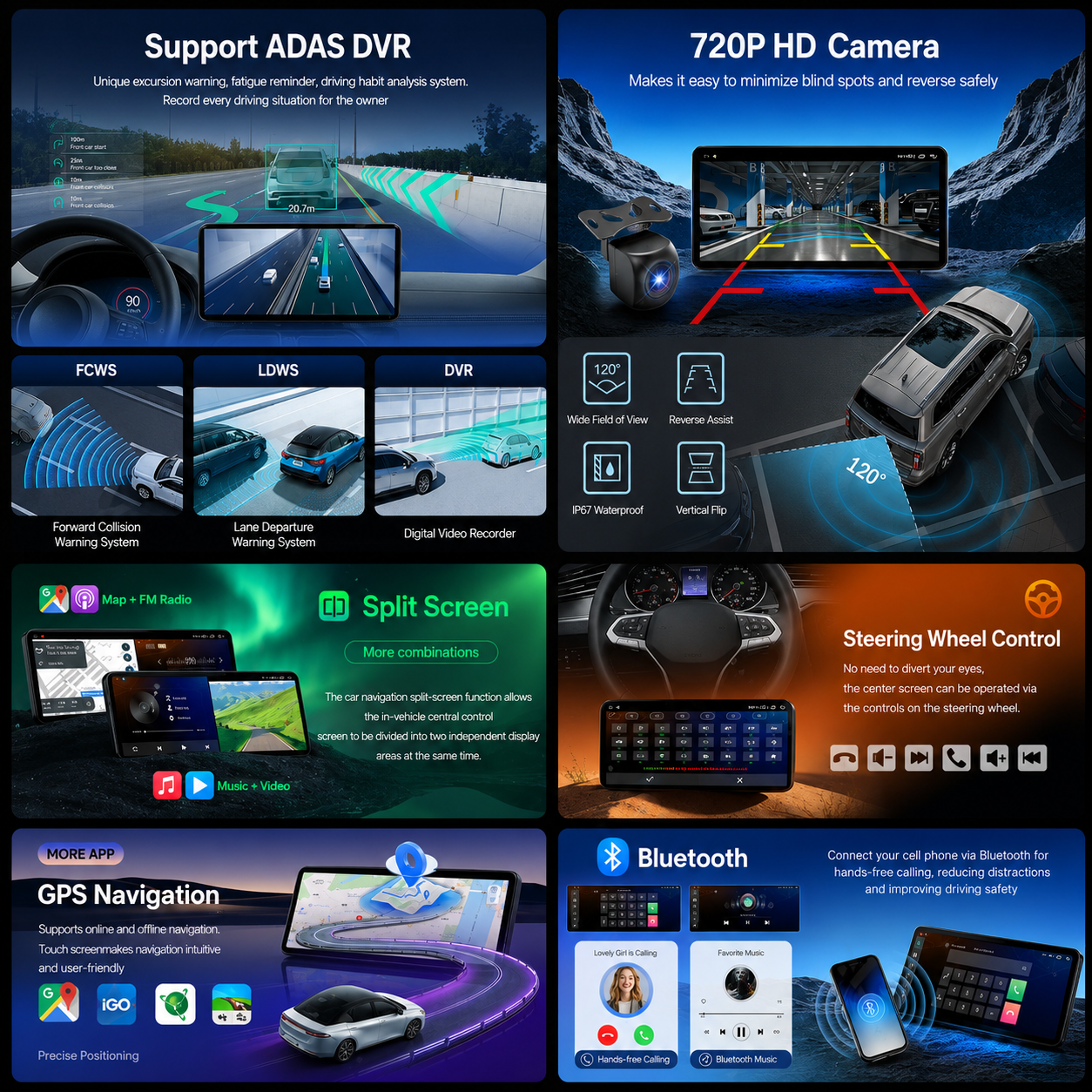🚗 12.3″ Android Car Multimedia Player for Honda Land Cruiser 2007-2015 | QLED Touchscreen, Wireless CarPlay & Android Auto.