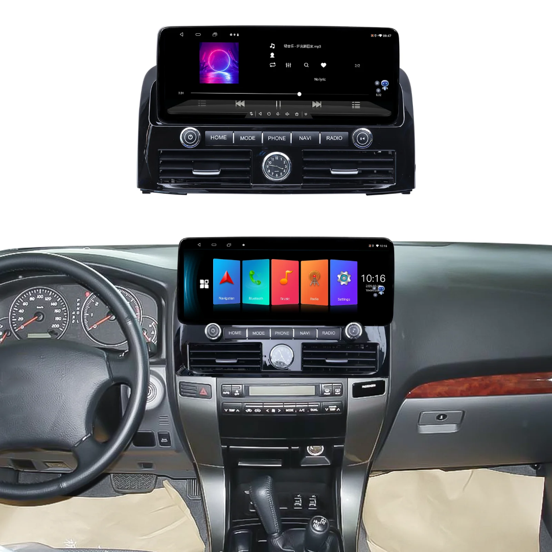 🚘 AIJIA 12.3″ Android Car Multimedia Player for Toyota Prado 2004-2009 | QLED Touchscreen, CarPlay & Android Auto