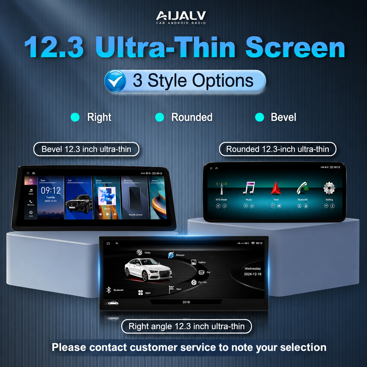 🚘 AIJIA 12.3″ Android QLED Car Multimedia Player for Toyota Land Cruiser 2007–2022