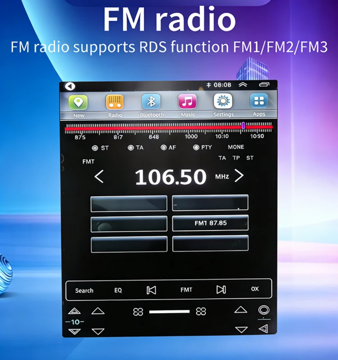 🚙 Toyota Land Cruiser Prado 150 2010–2017 Android Car Stereo | Vertical Touchscreen Multimedia System.