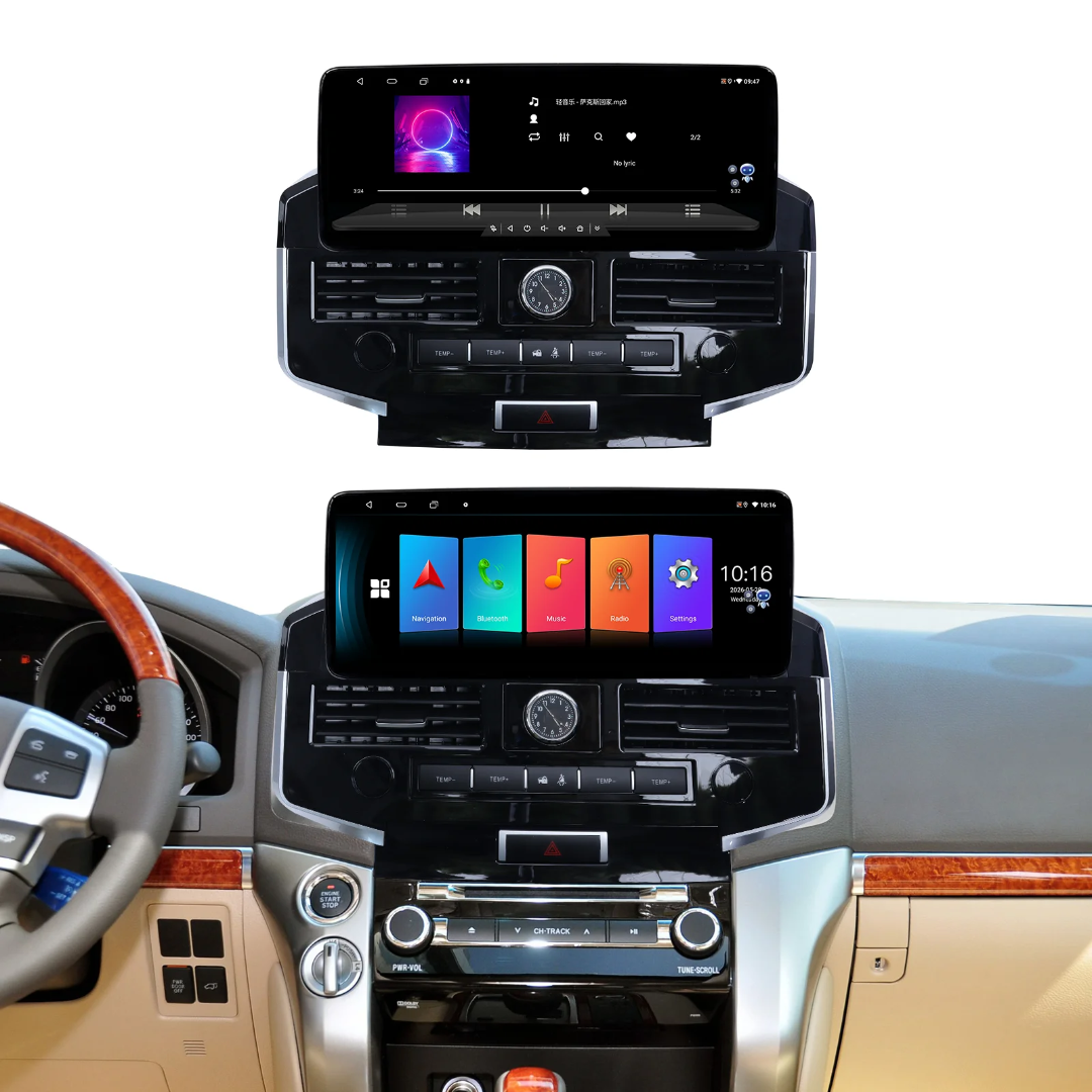 🚗 12.3″ Aijia Android Car Multimedia Player for Toyota Land Cruiser 2007-2022| 📱 Wireless CarPlay & Android Auto | 🗺️ GPS | 🎵 Bluetooth | 📺 Touchscreen