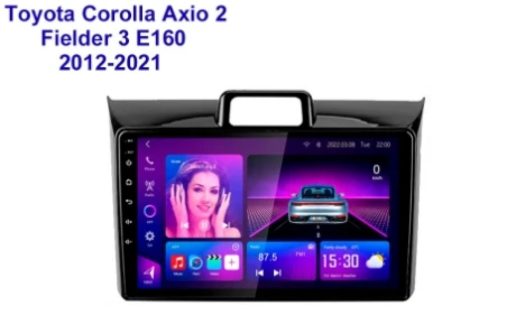 🚗 Toyota Corolla Axio/Fielder 2012–2021 Android Car Stereo | Touchscreen Multimedia System