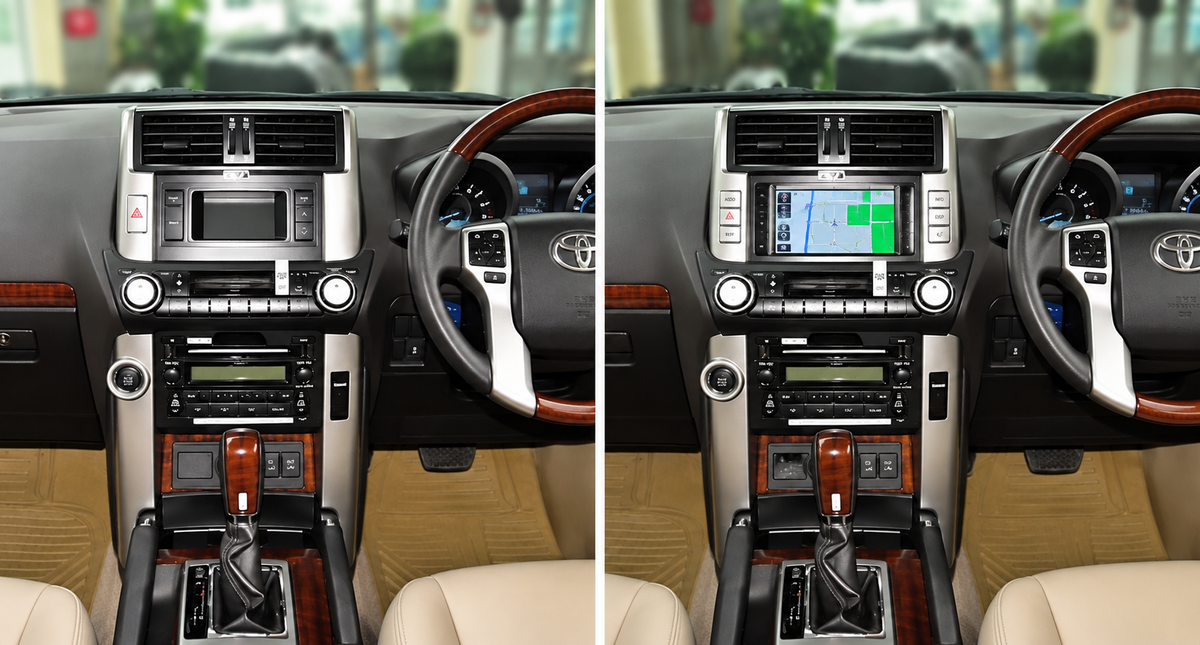 🚗 13.6" Android 13 Tesla-Style Head Unit for Toyota Prado 2010–2013