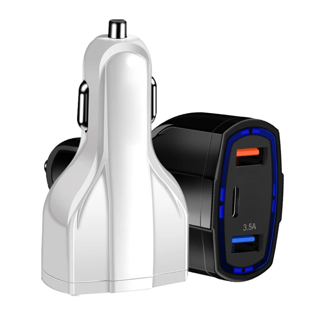 🚗⚡ Dual USB Car Charger | 3.5A Fast Charging Adapter