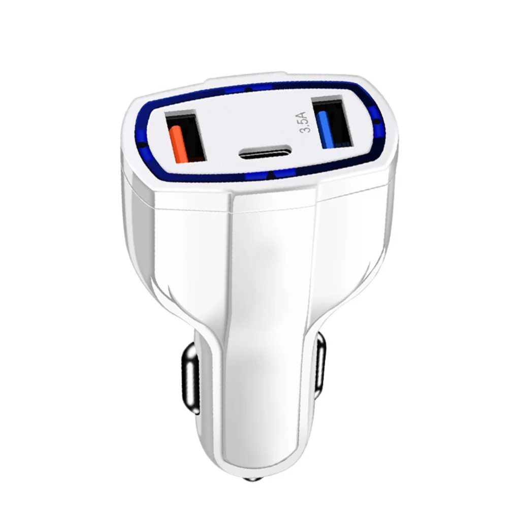 🚗⚡ Dual USB Car Charger | 3.5A Fast Charging Adapter