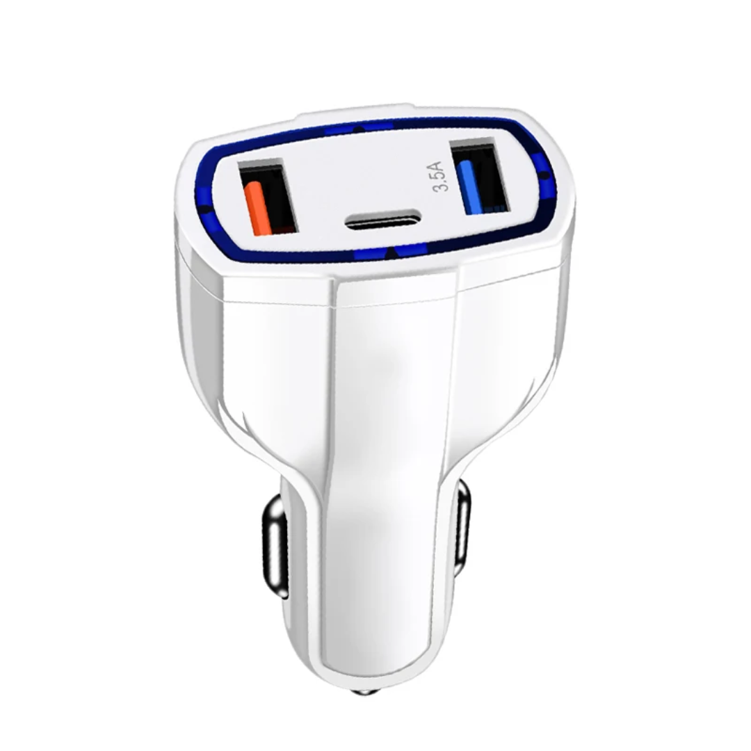 🚗⚡ Dual USB Car Charger | 3.5A Fast Charging Adapter