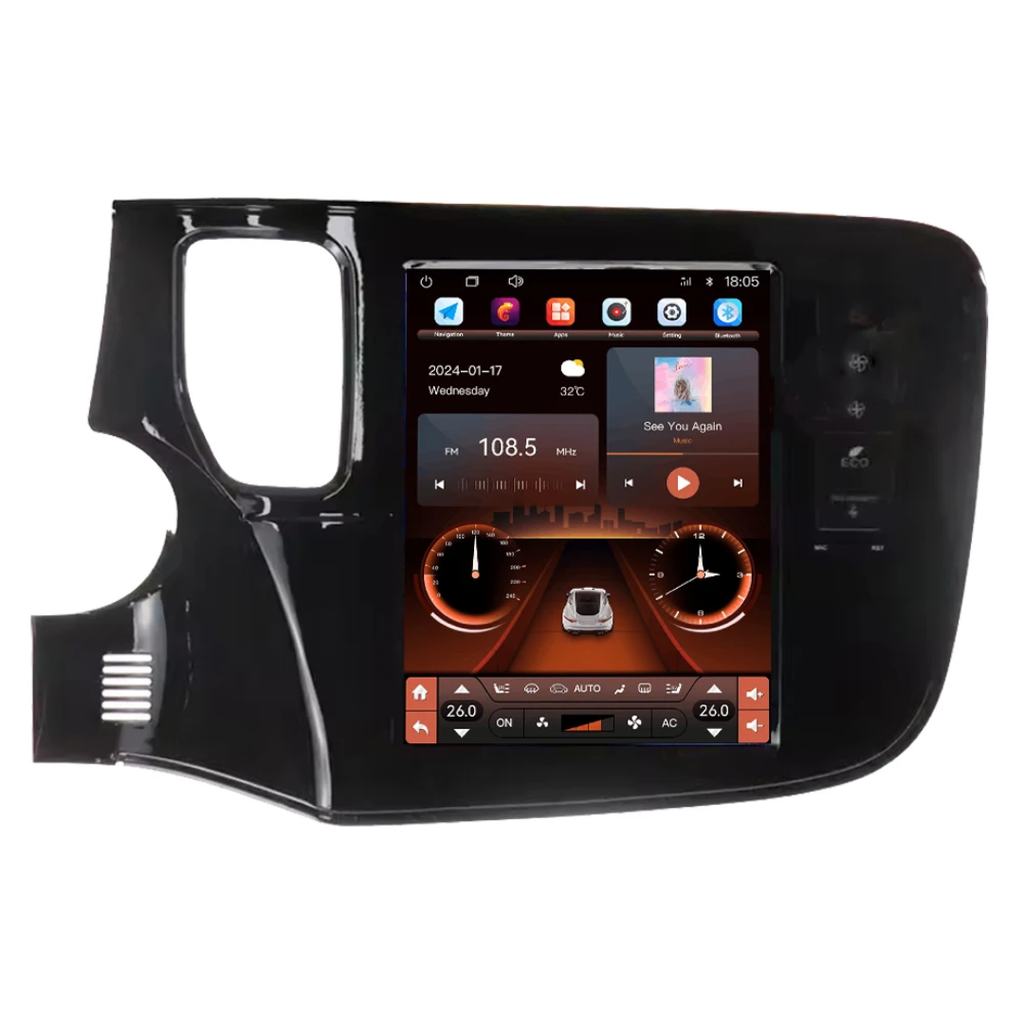 🚙 9.7" Dashboard Stereo Fascia for Mitsubishi Outlander (2016+)