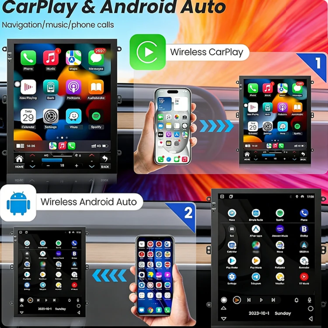 🚙 Toyota Land Cruiser Prado 150 2010–2017 Android Car Stereo | Vertical Touchscreen Multimedia System.