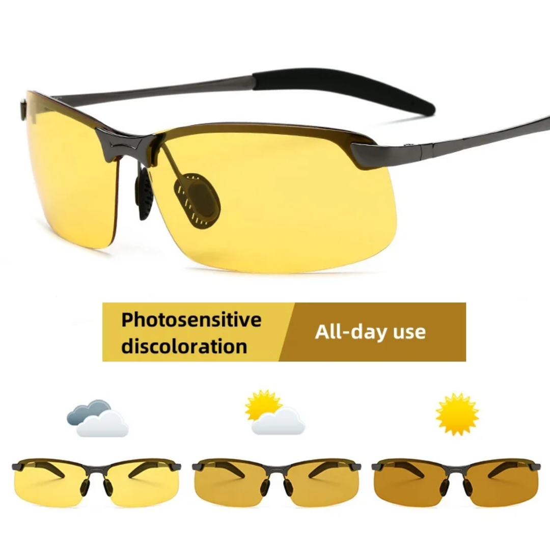 🕶️ Yellow Night Driving Glasses | Anti-Glare Driving Sunglasses