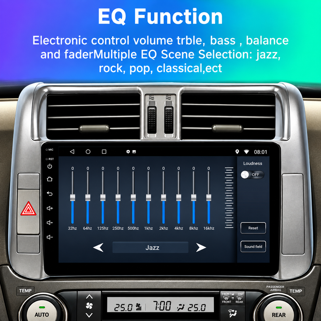 Toyota Prado 2009–2013 9" Android Car Stereo | 4G WiFi GPS | Bluetooth | Apple CarPlay & Android Auto