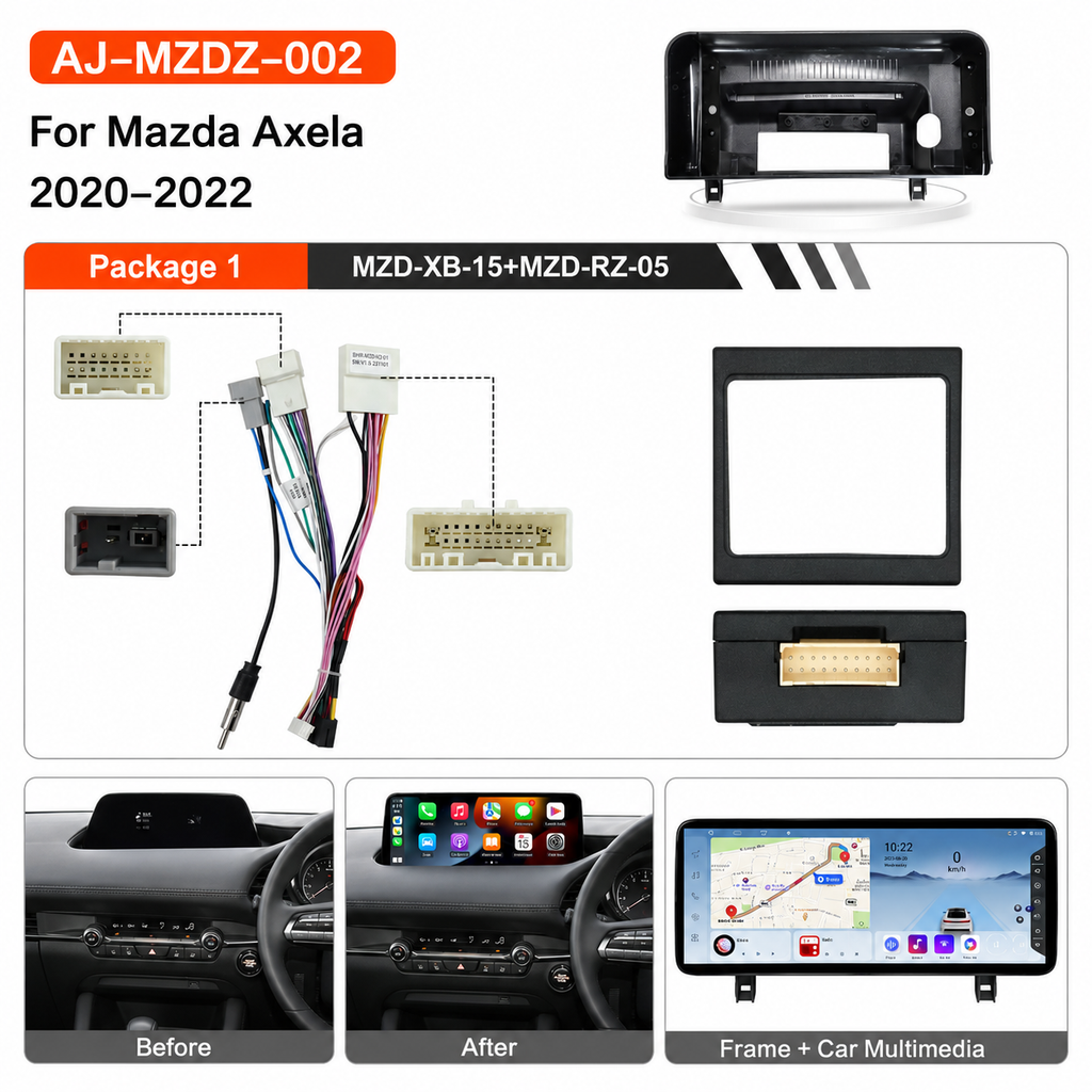 12.3-inch Android car multimedia system for Mazda Axela/Mazda 3 2020–2022.