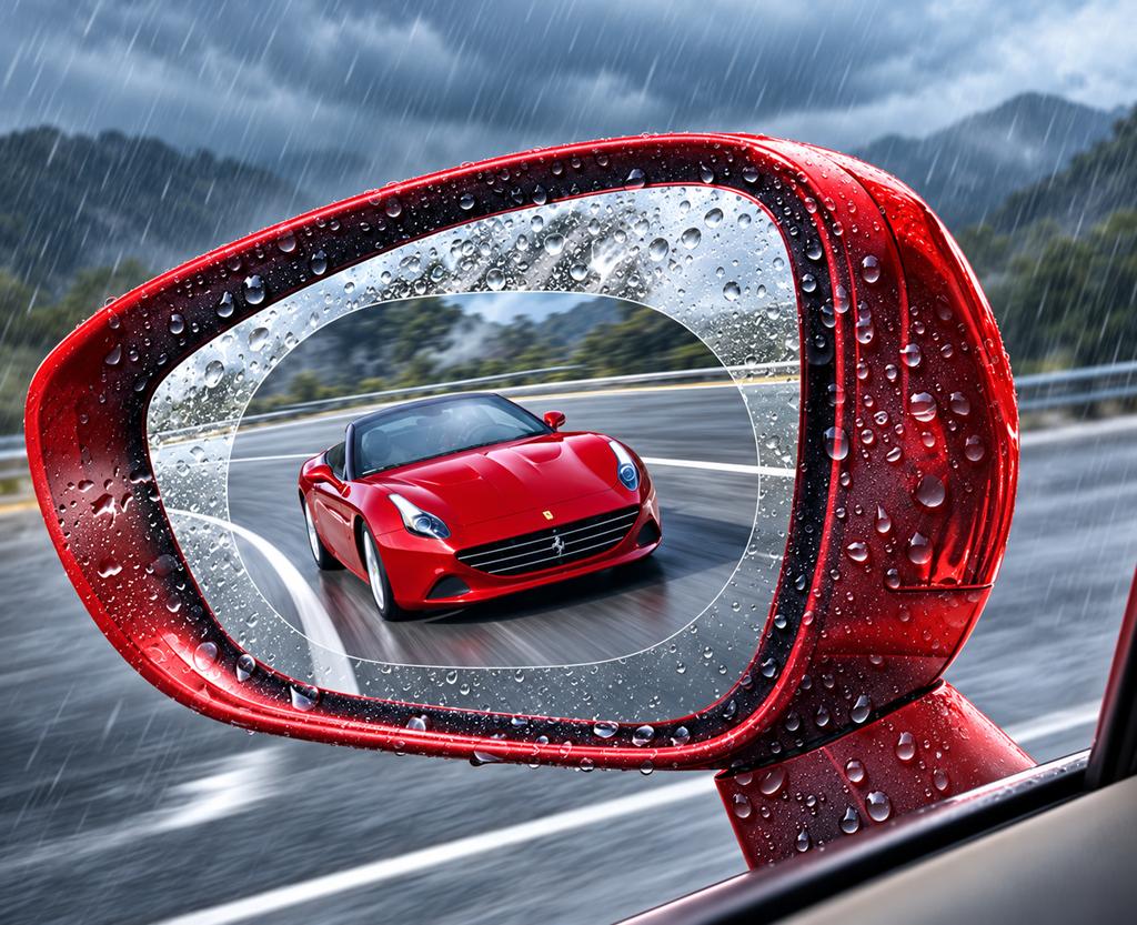 🌧️🚗 PET Nano Rainproof Car Side Mirror Film – Water Repellent Anti-Fog Protector 💧✨- Small size