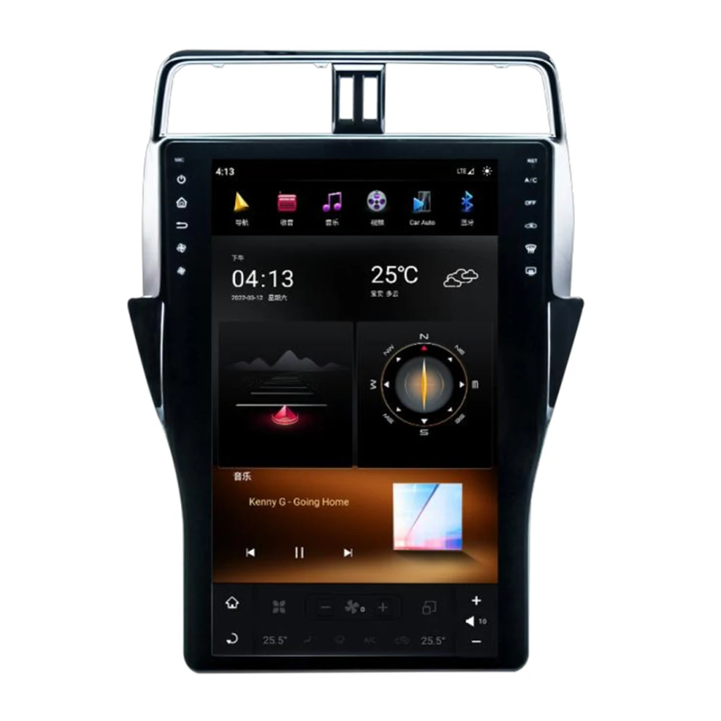 Toyota Land Cruiser Prado 2018–2022 16" Tesla-Style Android Car Stereo | Snapdragon | 8GB RAM | 128GB ROM | 4G/5G | GPS