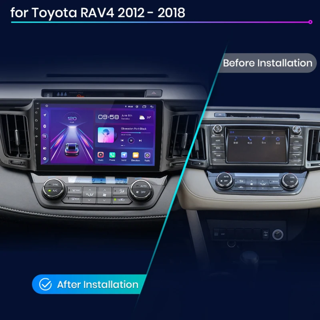 🚗 Toyota RAV4 9" Android Car Stereo | 2012–2018 | Wireless CarPlay & Android Auto